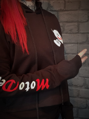 Hoodie "Cropped" Lady - Black