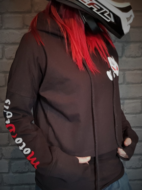 Hoodie "Cropped" Lady - Black