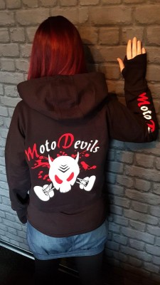 Hoodie "Cropped" Lady - Black